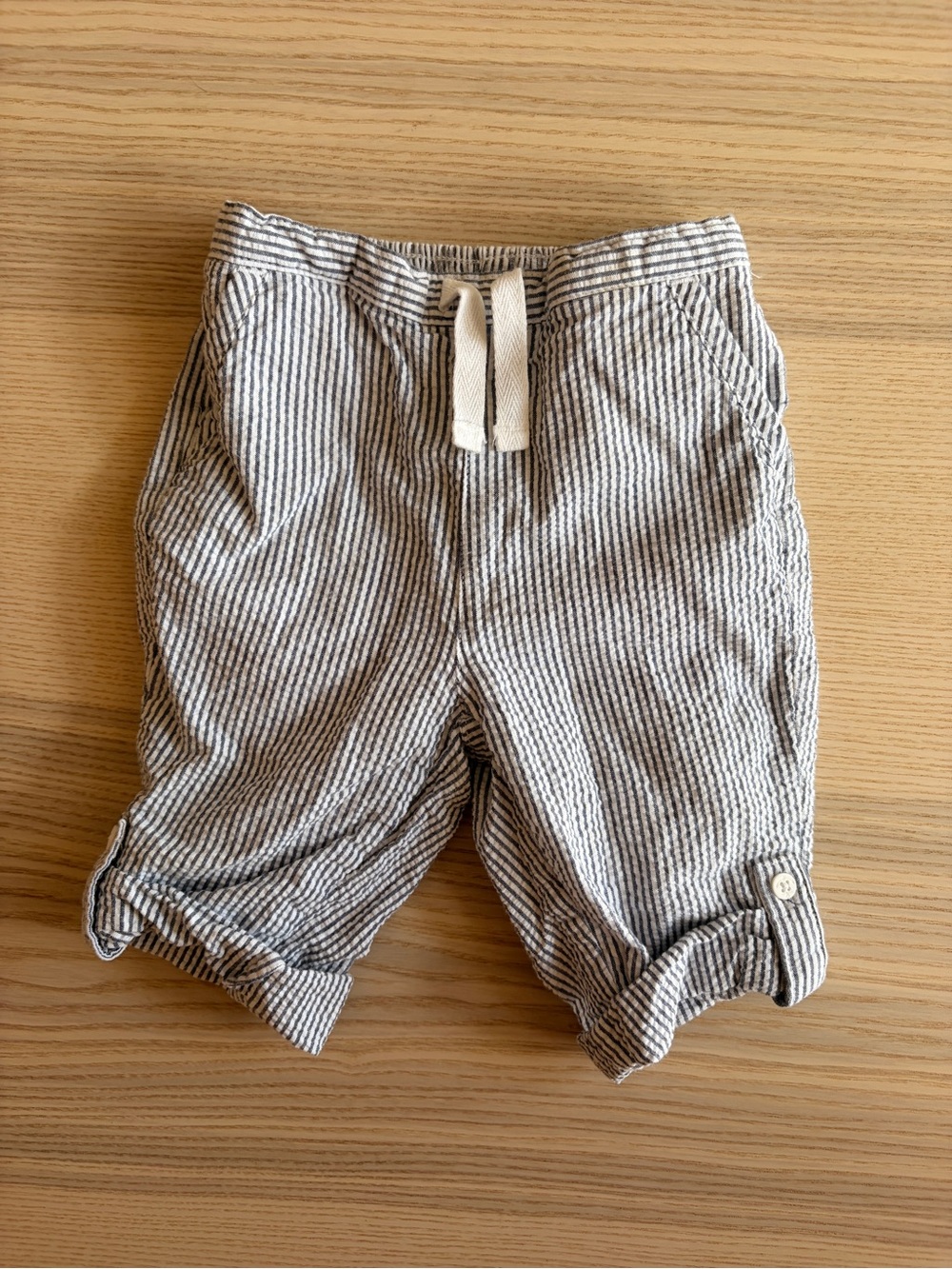 Pinstripe Seersucker Baby Pants